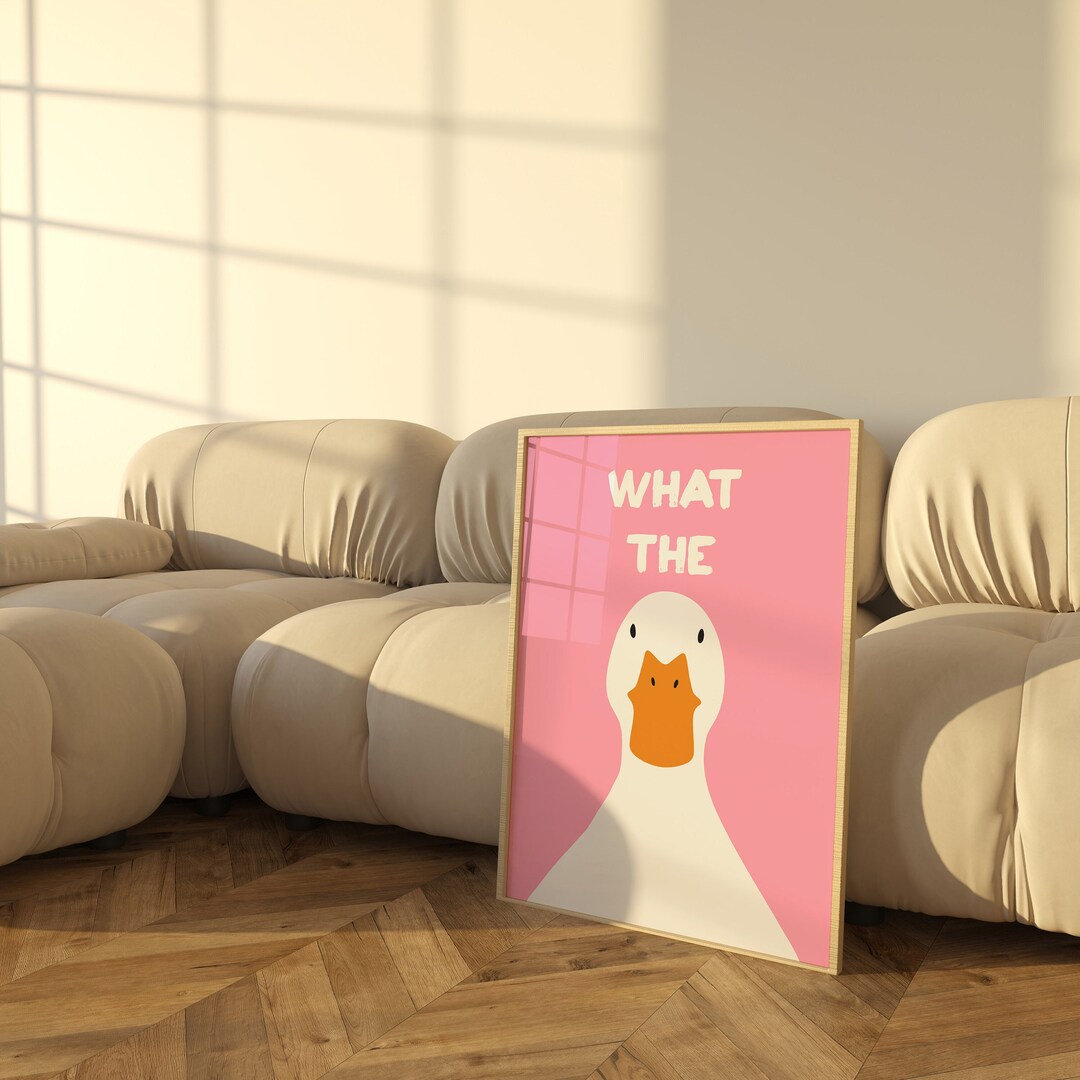 What the Duck Print Funny Print Wall Art Bathroom Bedroom Print ...
