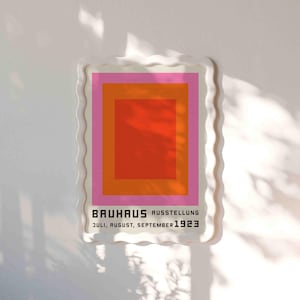 Bauhaus-Poster, geometrisches Mid-Century-Dekor | Verschiedene Größen | Akzent für die Bilderwand, nordischer Stil