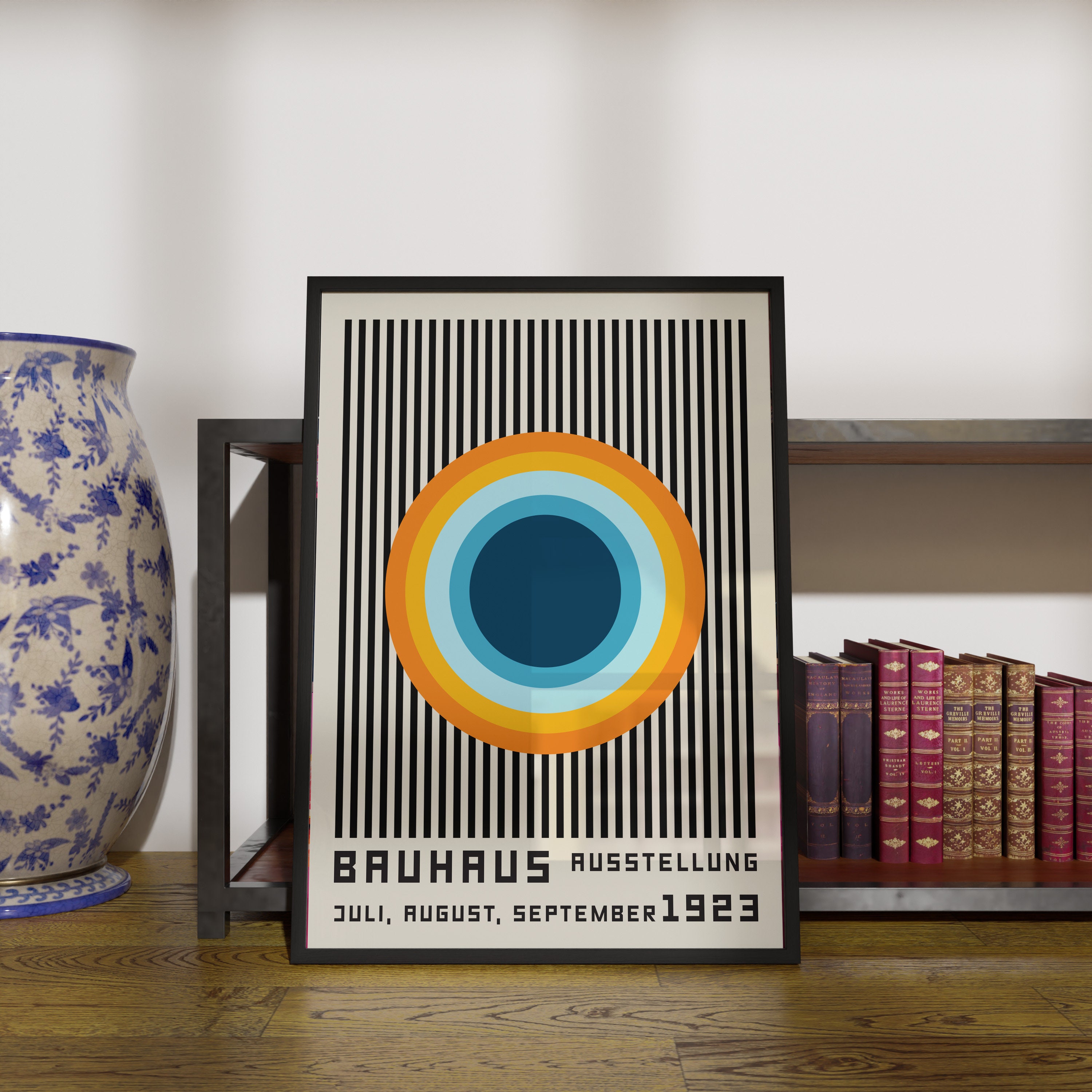 Retro Bauhaus Wall Art Large Bauhaus Poster Mid Century Modern Print ...