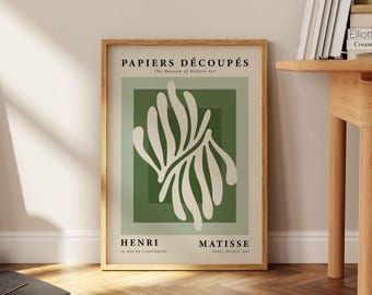 Sage Green Matisse Print – Mid-Century Modern Art