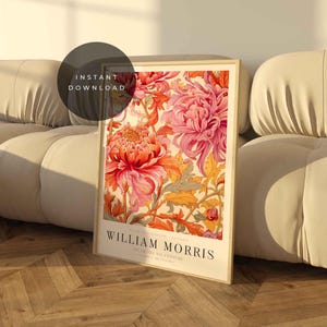 William Morris Botanical Print: Vintage Floral Wall Art (Digital Download A0 Size)
