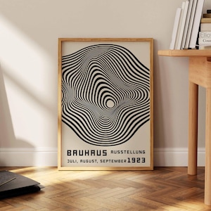 Bauhaus Exhibition Poster Bauhaus Print Abstract Art Bauhaus Poster Print Mid Century Modern Minimalist Retro Wall Art Housewarming Gift