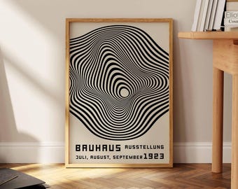 Bauhaus Exhibition Poster | Mid Century Modern Abstract Print