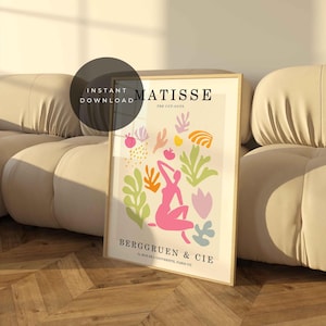 Henri Matisse Print, Colorful Wall Art, Aesthetic Room Decor, Matisse Poster for Modern Gallery Exhibition Art, Matisse Cut outs Gift Idea