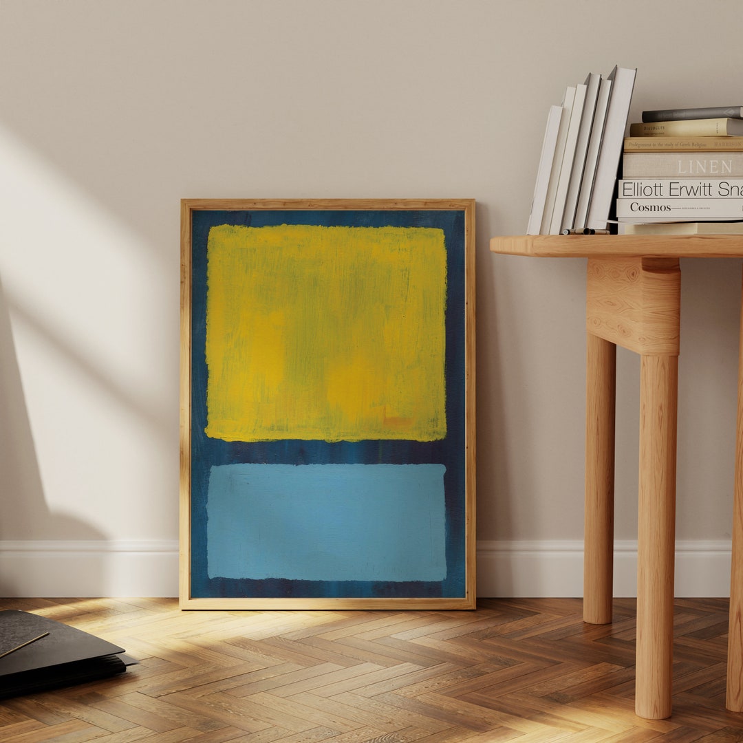 Mark Rothko Print, Exhibition Rothko Reproduction Poster Art, Rothko
