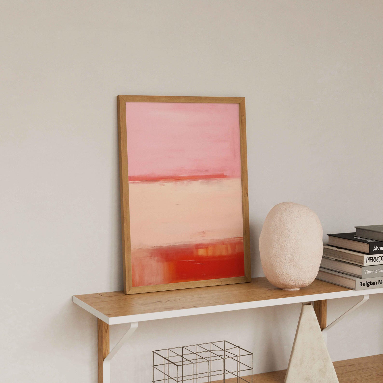 Mark Rothko Pastels Mark Rothko Print, Pastel Pink Beige Abstract Geometric Wall Art ...