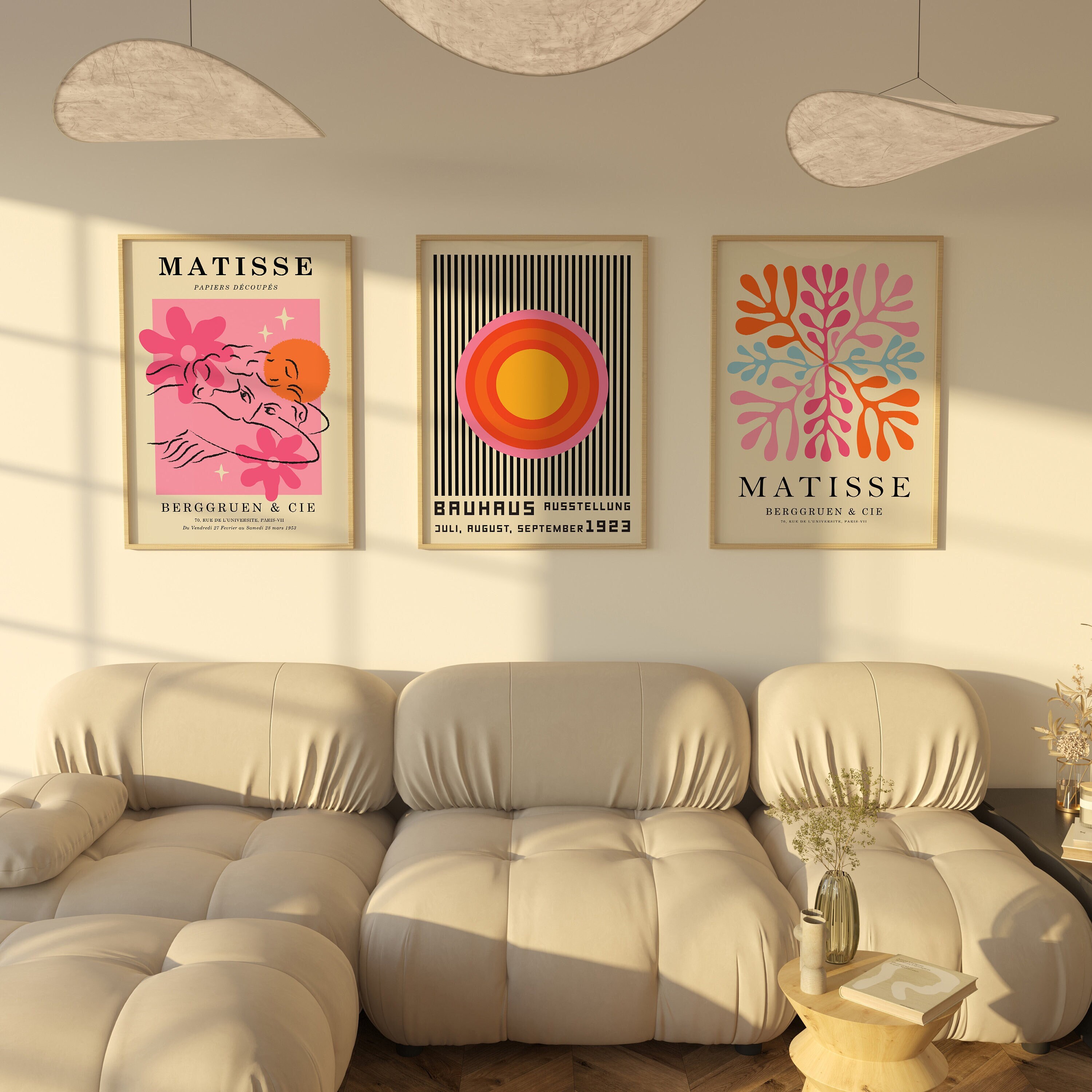 Stampa artistica da parete con cornice di Matisse rosa, poster astratto di Henri Matisse, arte moderna, regalo di inaugurazione della casa - Italia