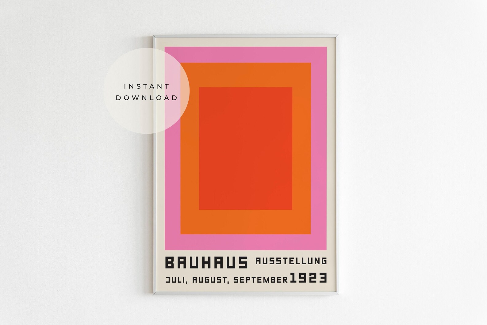 Bauhaus Printable Exhibition Poster Bauhaus Print Bauhaus Etsy
