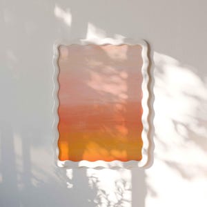 Mark Rothko inspiriert Druck, moderne Wanddekoration, Minimalismus Malerei, abstrakte Farbverlaufskunst, orange Wandkunst, Pfirsichdrucke, ästhetische Drucke