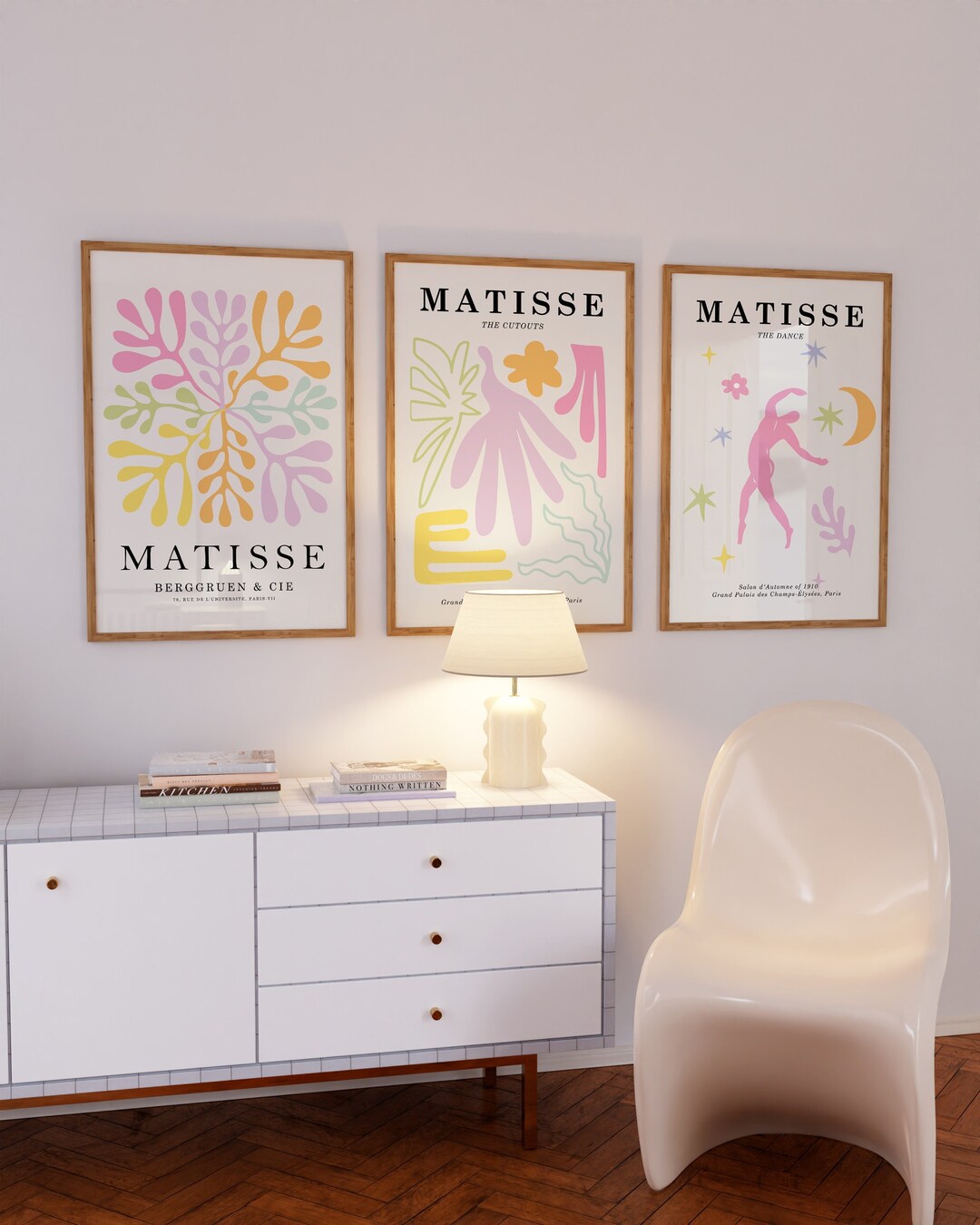 Trendy Colorful Prints Set of 3 Henri Matisse Art
