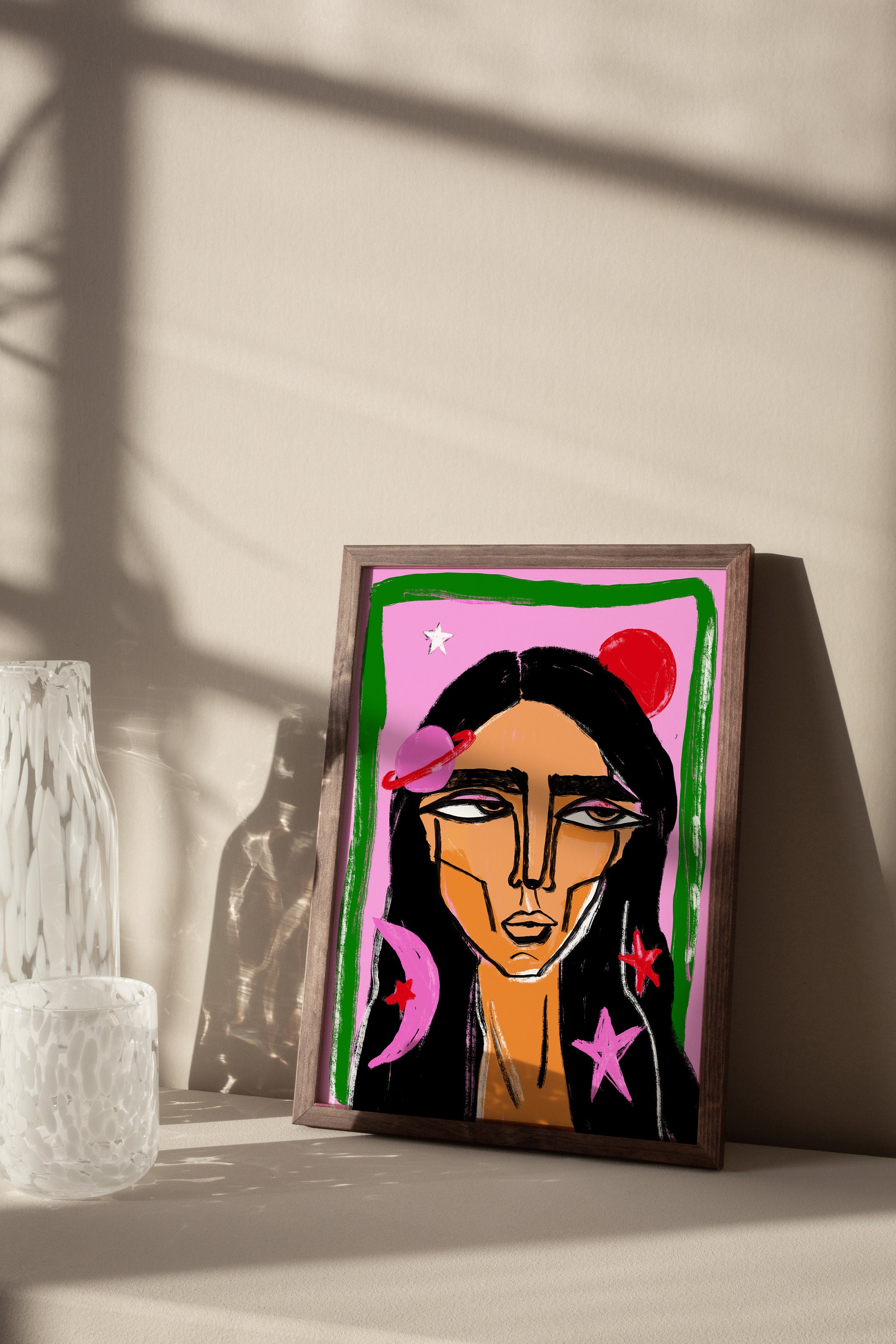 FEMME Art Print. Minimal Woman Wall Art Matisse Wall Art Etsy