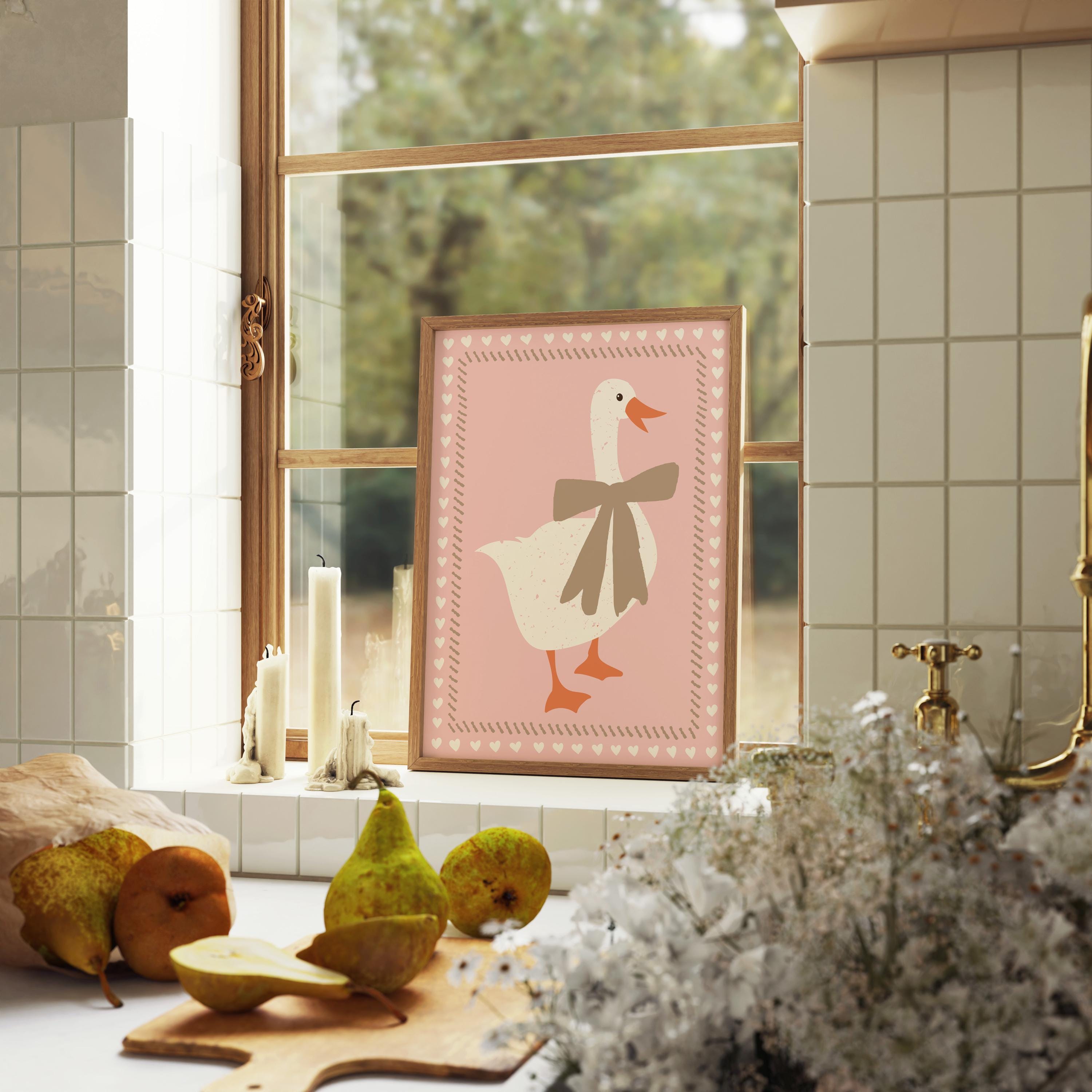 Coquette Silly Goose on the Loose Nursery Poster, Girly Room Decor - Etsy