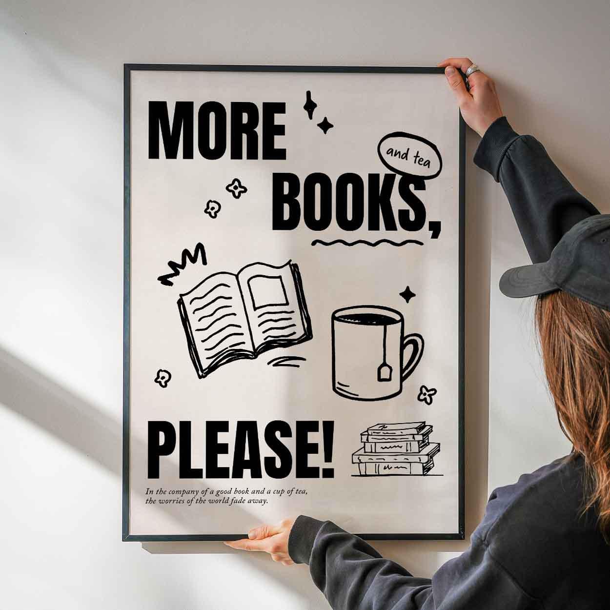 Trendy Book Club Poster - Modern Reading Nook Decor - Etsy