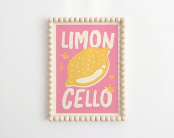 Limoncello Print: Trendy Kitchen & Summer Wall Art