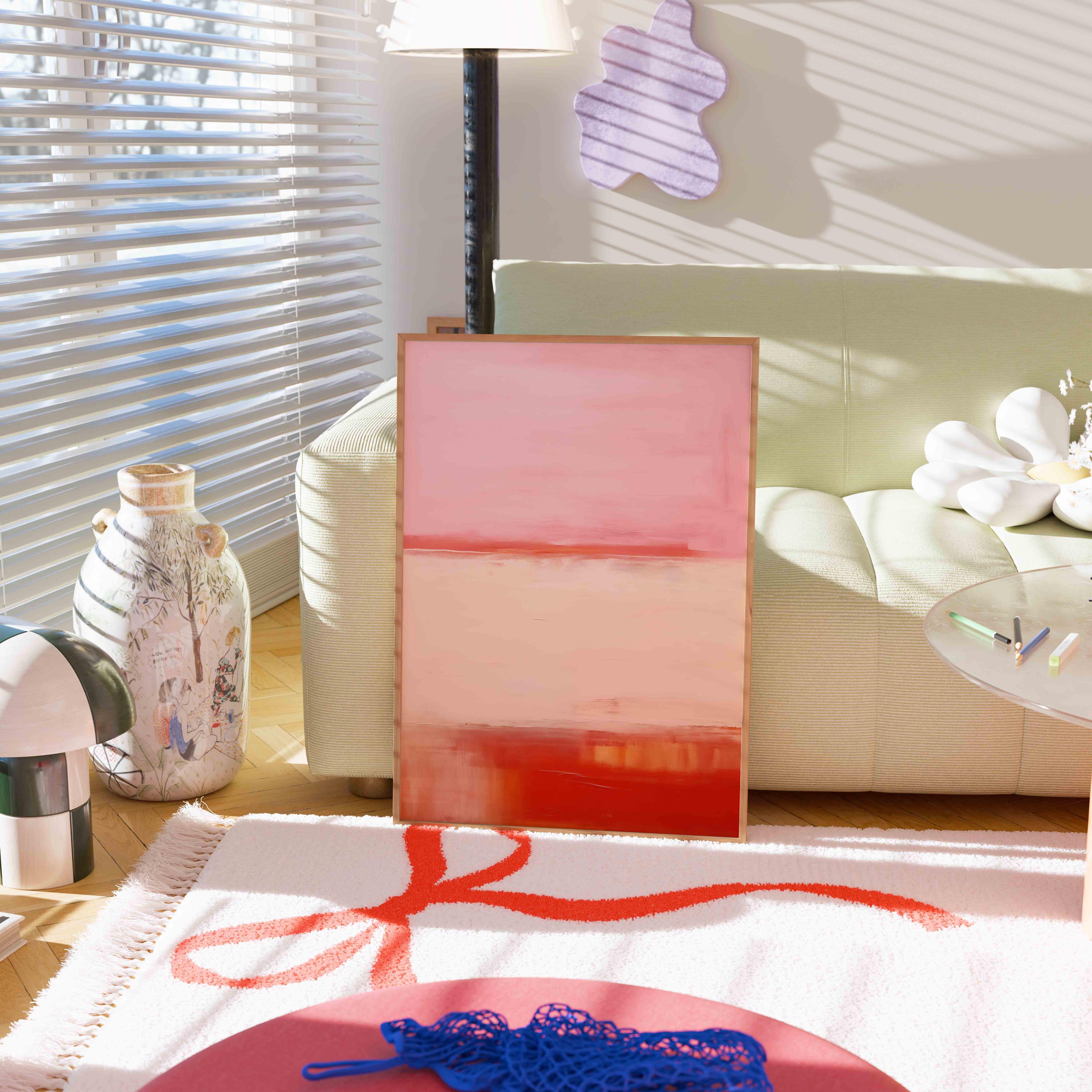 Mark Rothko Pastels Mark Rothko Print, Pastel Pink Beige Abstract Geometric Wall Art ...