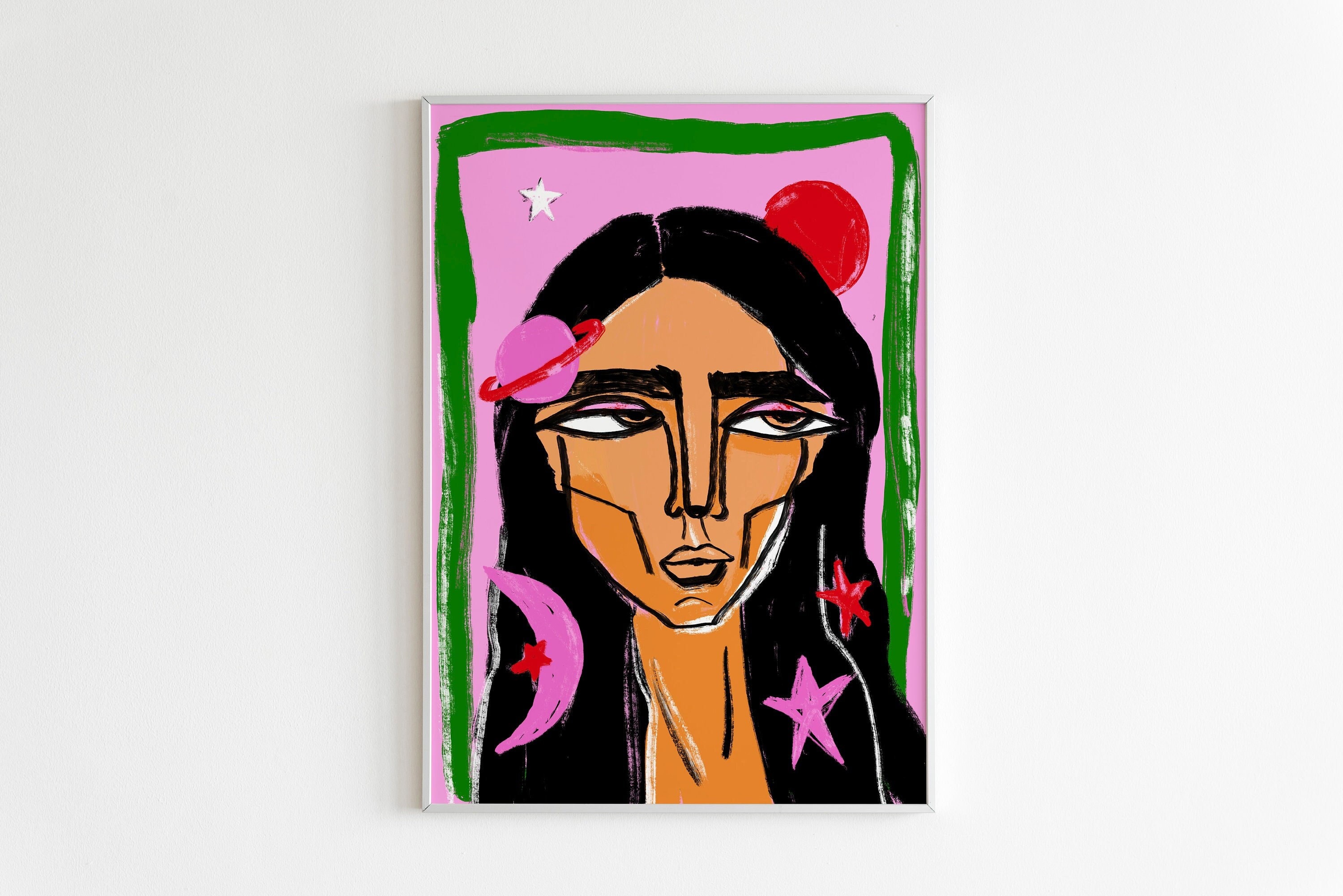 FEMME Art Print. Minimal Woman Wall Art Matisse Wall Art Etsy