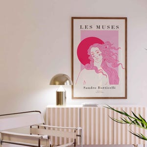 Birth of Venus Line Art Print, Danish Pastel Decor (digital Prints) - Etsy
