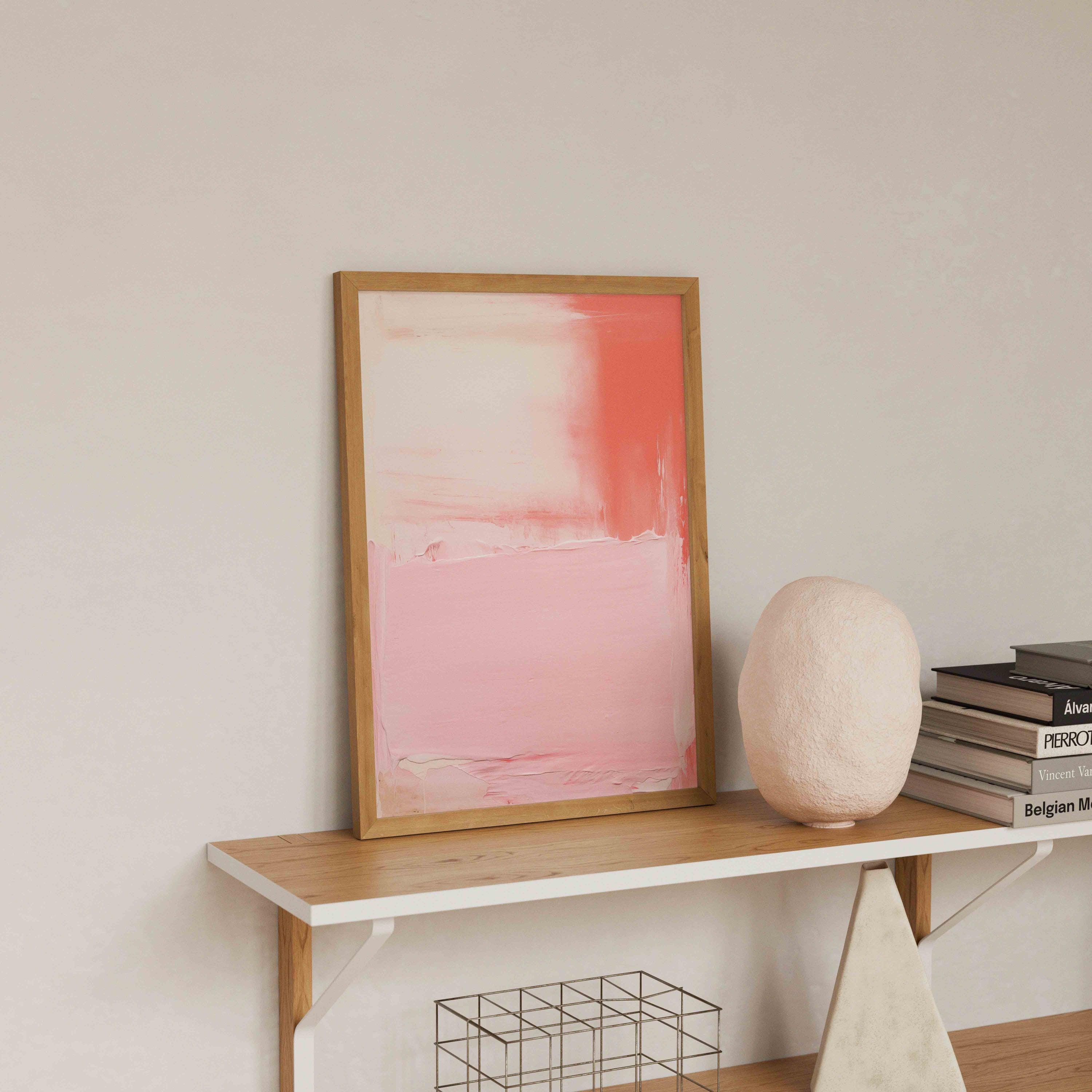 Mark Rothko Netural Mark Rothko Print, Pastel Pink Beige Abstract Geometric Wall Art ...