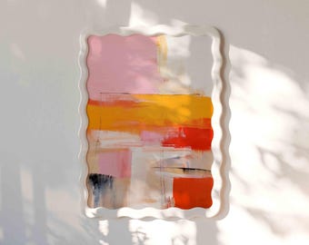 Mark Rothko Abstract Painting Print: Beige, Coral, Pink, Extra Large Wall Art