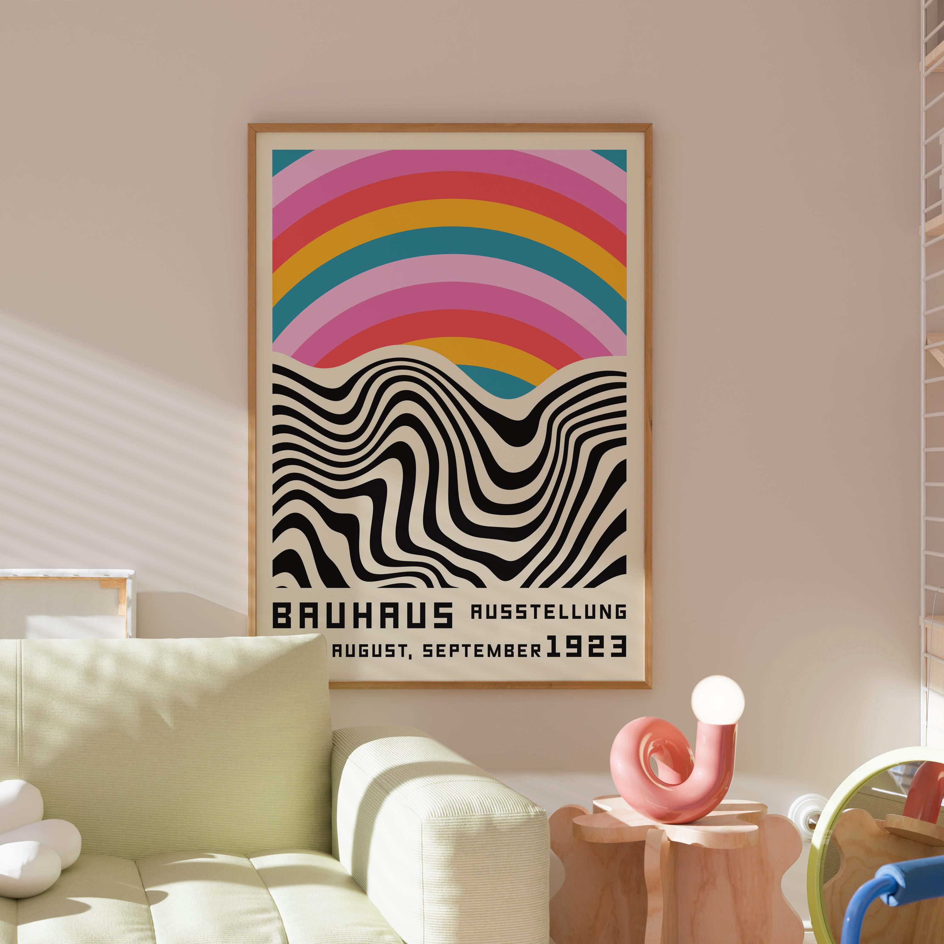 Bauhaus Exhibition Poster, Abstract Geometric Art Print - Etsy Australia