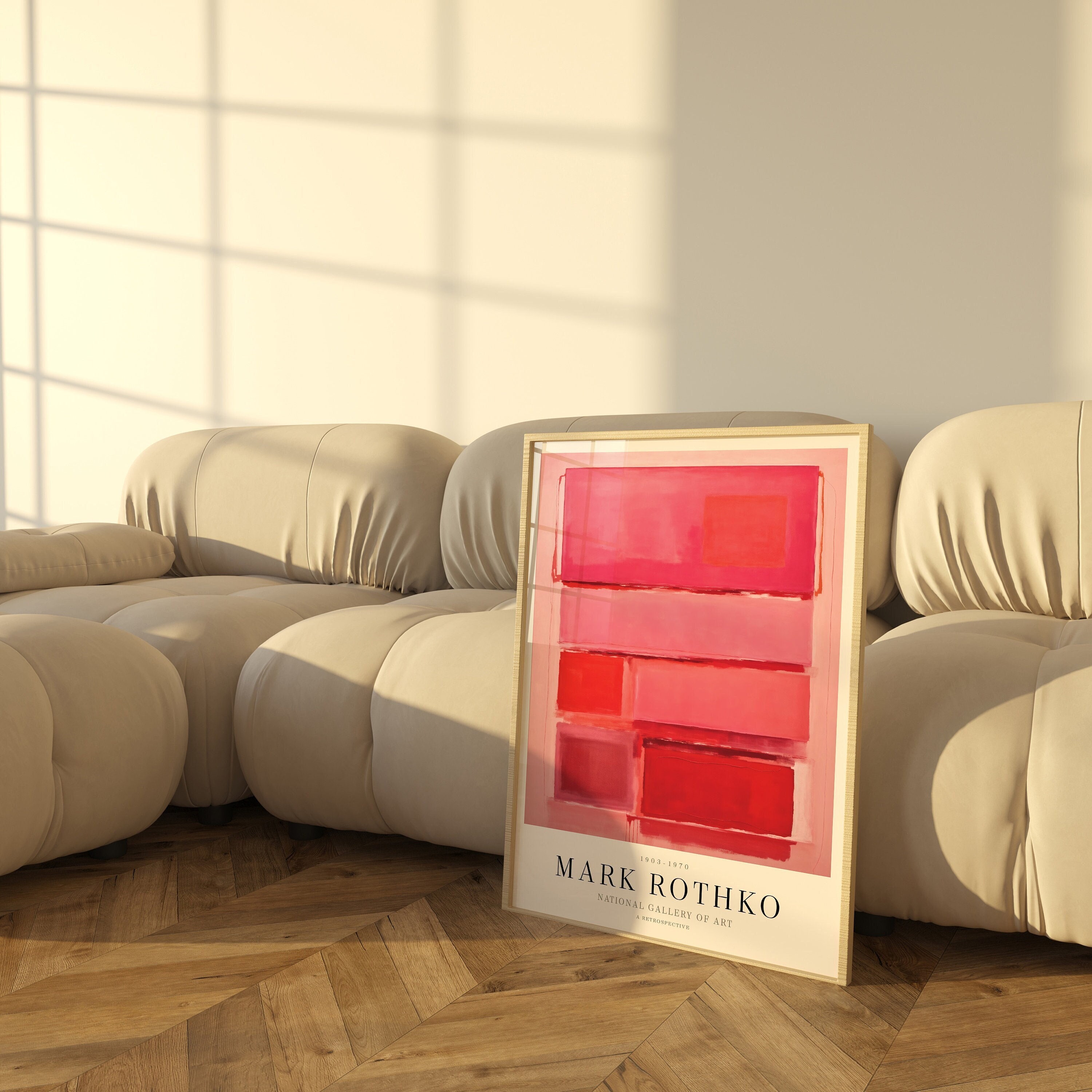 Mark Rothko Pastels Mark Rothko Inspired Abstract Art Print, Pastel Pink, Modern Gallery ...