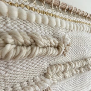 Woven Wall Hanging, Tapestry, Ivory, Cream