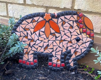 Elephant Mosaic Kit for Adults - Stunning Wall Art or Garden Decor in choice of three different colour options - makes a perfect gift