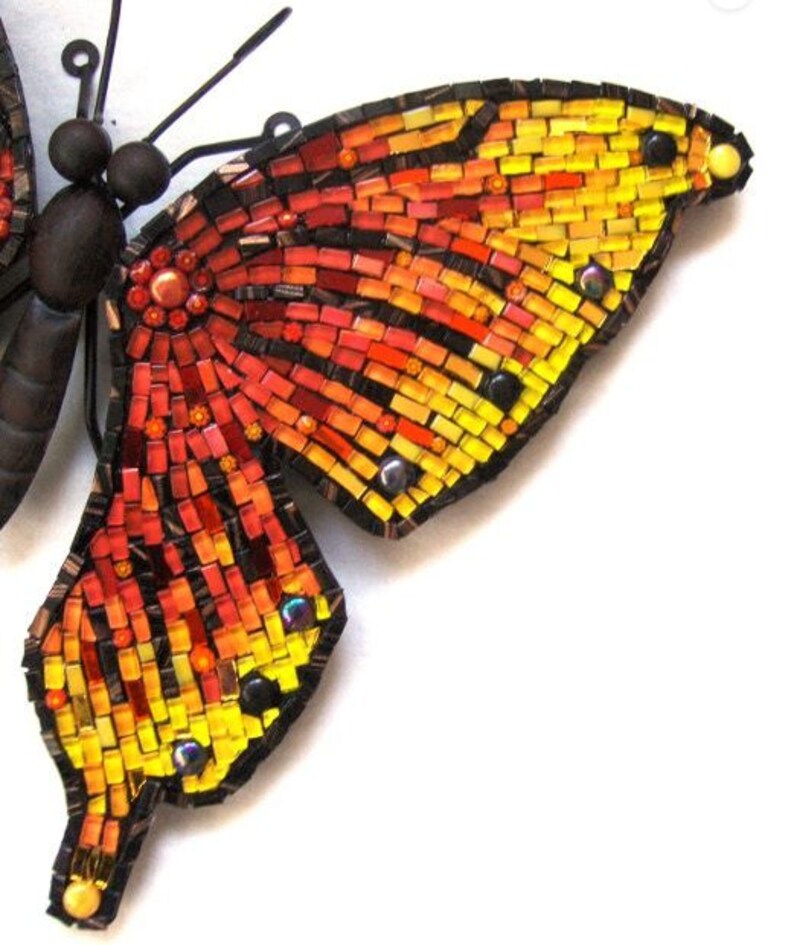 Large Garden Mosaic Butterfly Kit With Garden Stake Requires Etsy