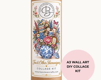 Collage Art Kit | Create Your Own Poster | Tea and Other Shenanigans | Perfect Gift Idea