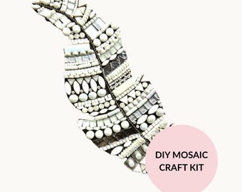 DIY 3D Mosaic Feather Kit - Beginner Art Project