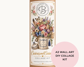 Collage Art Kit | Create Your Own Poster | Courious and Couriouser | Perfect Gift Idea