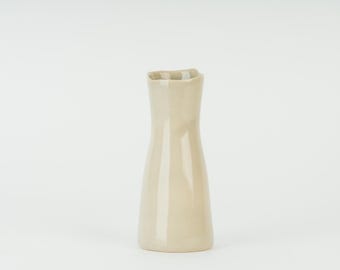 Small Ceramic Pale Grey Bud Vase, Handmade Stoneware Vase, Pottery Vase, Minimalist Flower Vase, Modern Home Décor, Handmade Gift