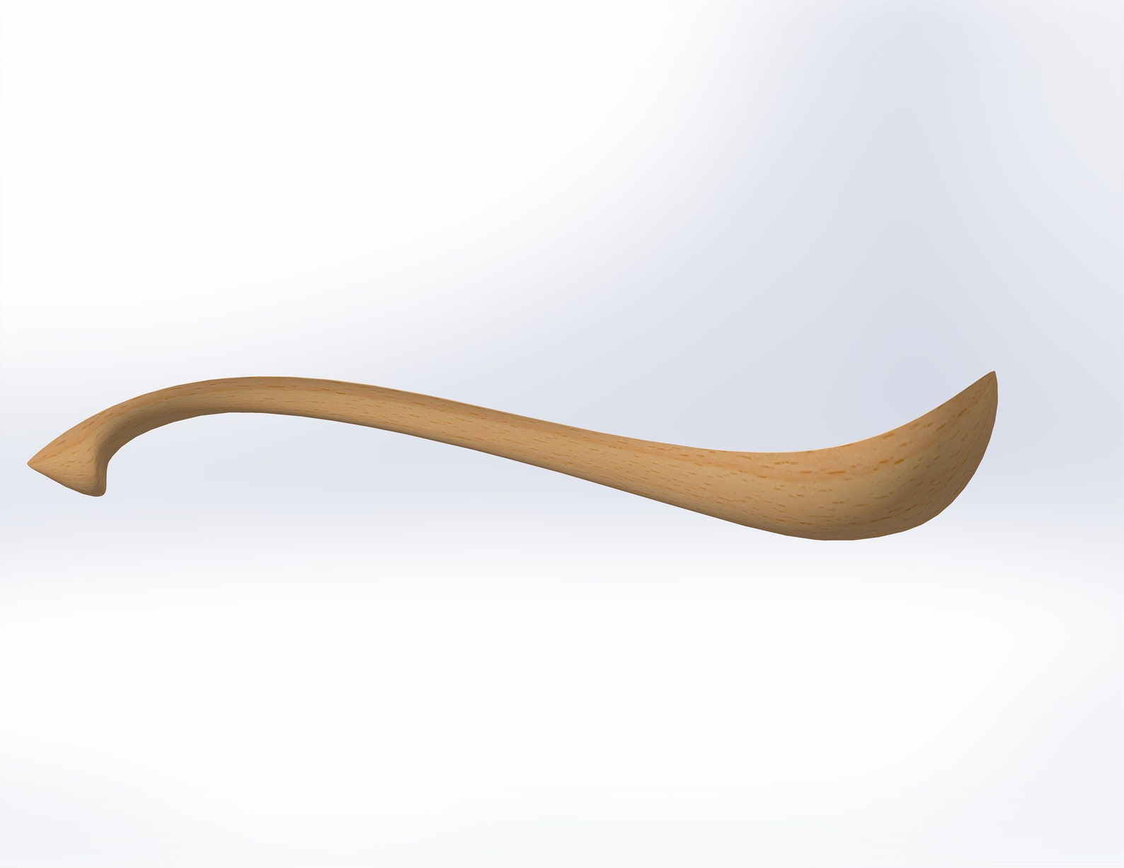Wooden Spoon Template, Wood Carving Template, File for 3D Print and CNC