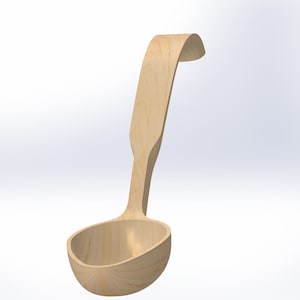 Wooden Spoon Template, Wood Carving Template, File for 3D Print and CNC ...