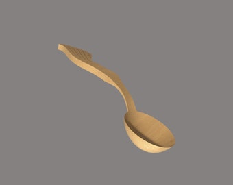 Wooden Spoon Template: Carving File for CNC & 3D Print (Digital Download)