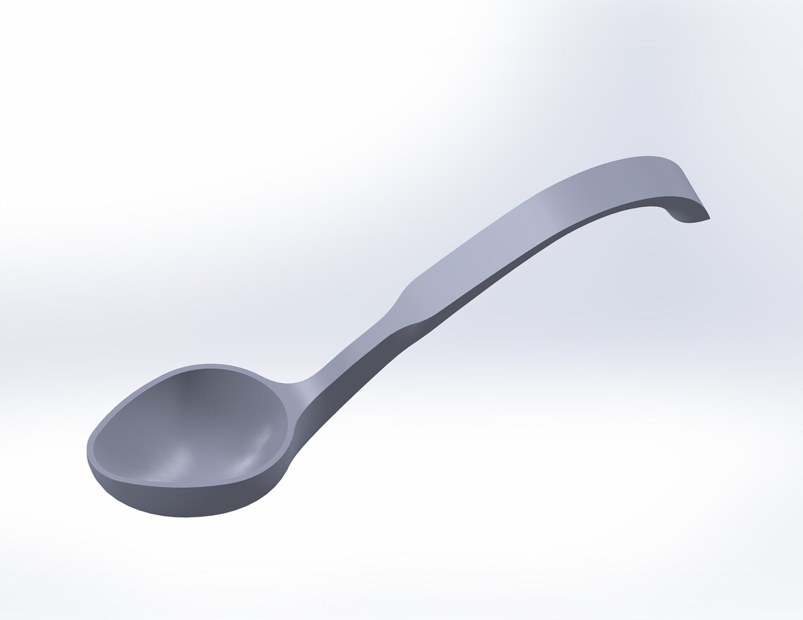 Wooden Spoon Template, Wood Carving Template, File for 3D Print and CNC ...