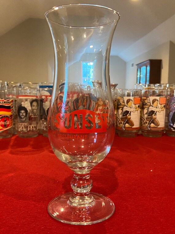 Vintage Daiquiri Glass From the Sunset Restaurant and Lounge Etsy