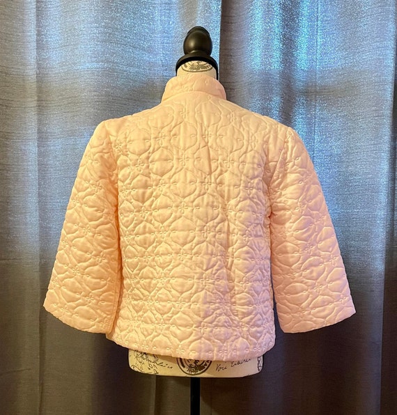 Vintage 80s Talbots Pink Quilt Jacket Size Small - image 2