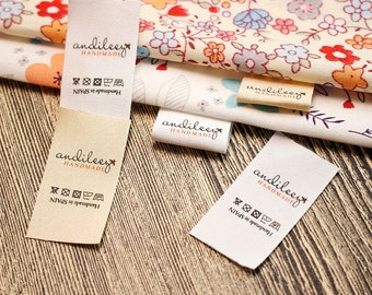 25*50mmCotton With Logo or Text Sewing Accessori Label,custom clothing labels,labels for handmade items,clothing labels,custom fabric labels