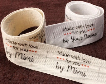 25X50mm,Cotton Twill webbing,Flat or Folded Labels,tags for knitted things,Custom,Personalizada,handmade label,sew accessori