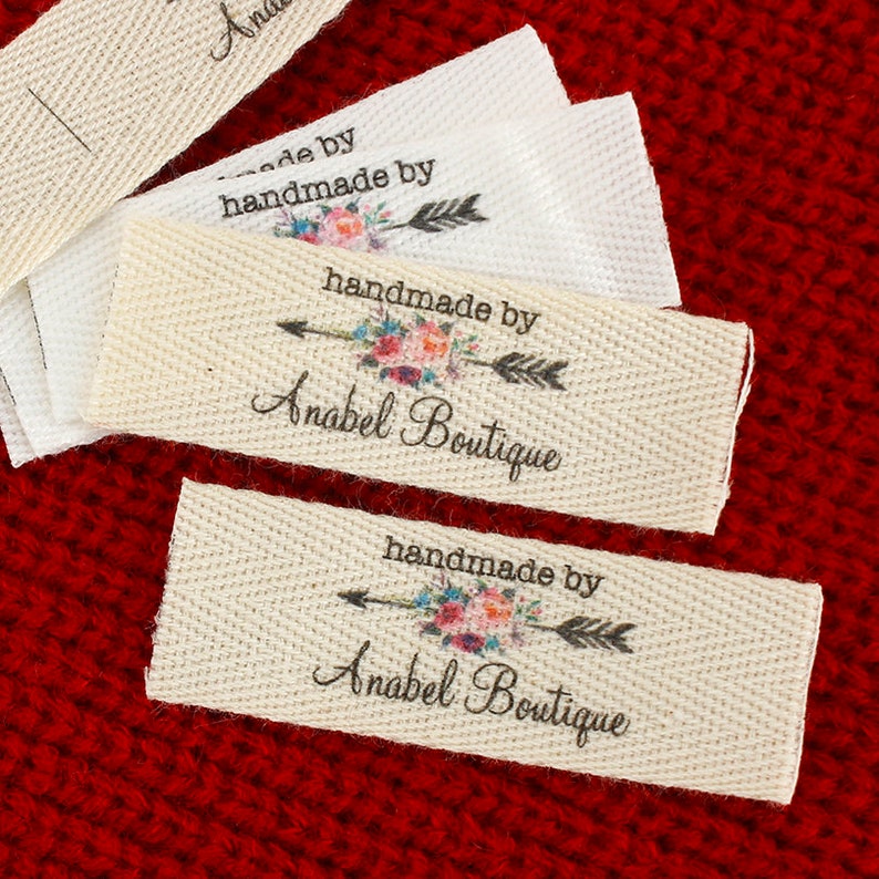 Cloth Ribbon Label 20*60mm Twill Ribbonlabels, Logo Labels, Sew Accessori, Ribbon Label ...