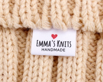 25*50mm Custom Sewing label,  Logo or Text - fold Tags,  Personalized Brand , Printing Labels, Sew on Label