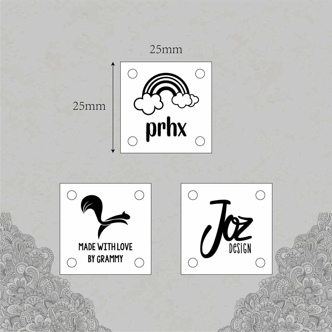 Timbro Personalizzabile Etichette In Pelle Da Cucire Personalizzate - 25Pz, 40x20mm, Per Cappelli, Maglieria E Vestiti Etichette Per Cappelli