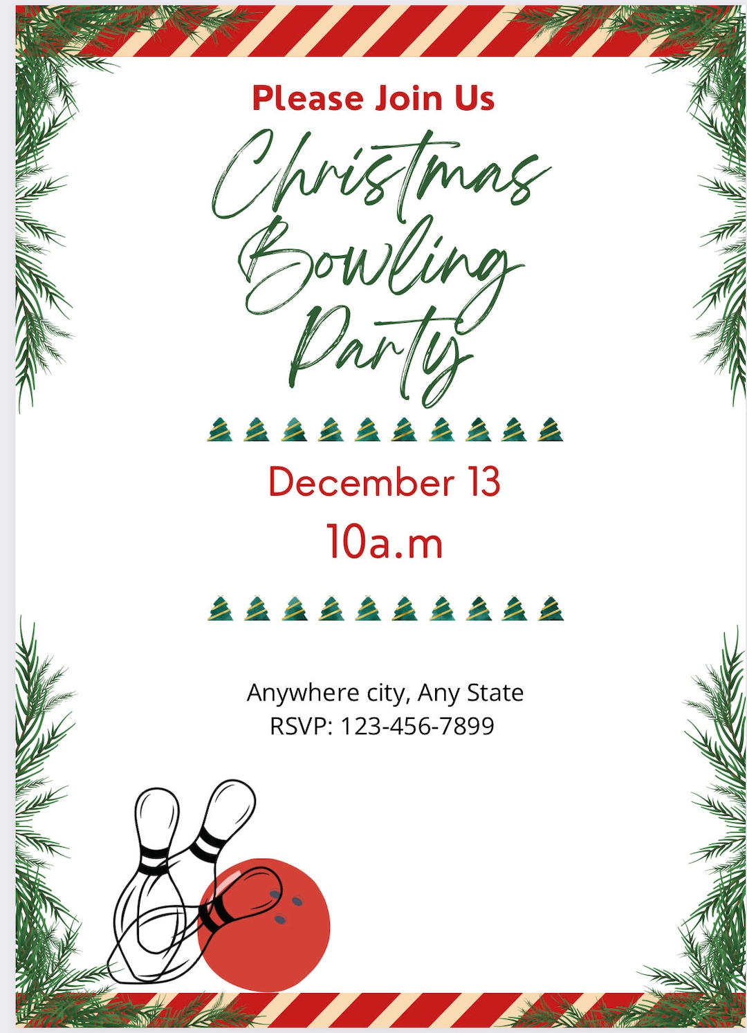 Bowling christmas party