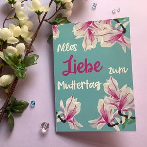 Muttertagskarte, Klappkarte mit Umschlag