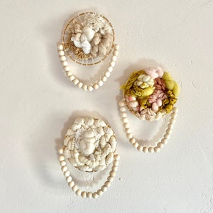 Custom Mini Weaving, Boho Wall Hanging, Circular Weaving - Choose your colors