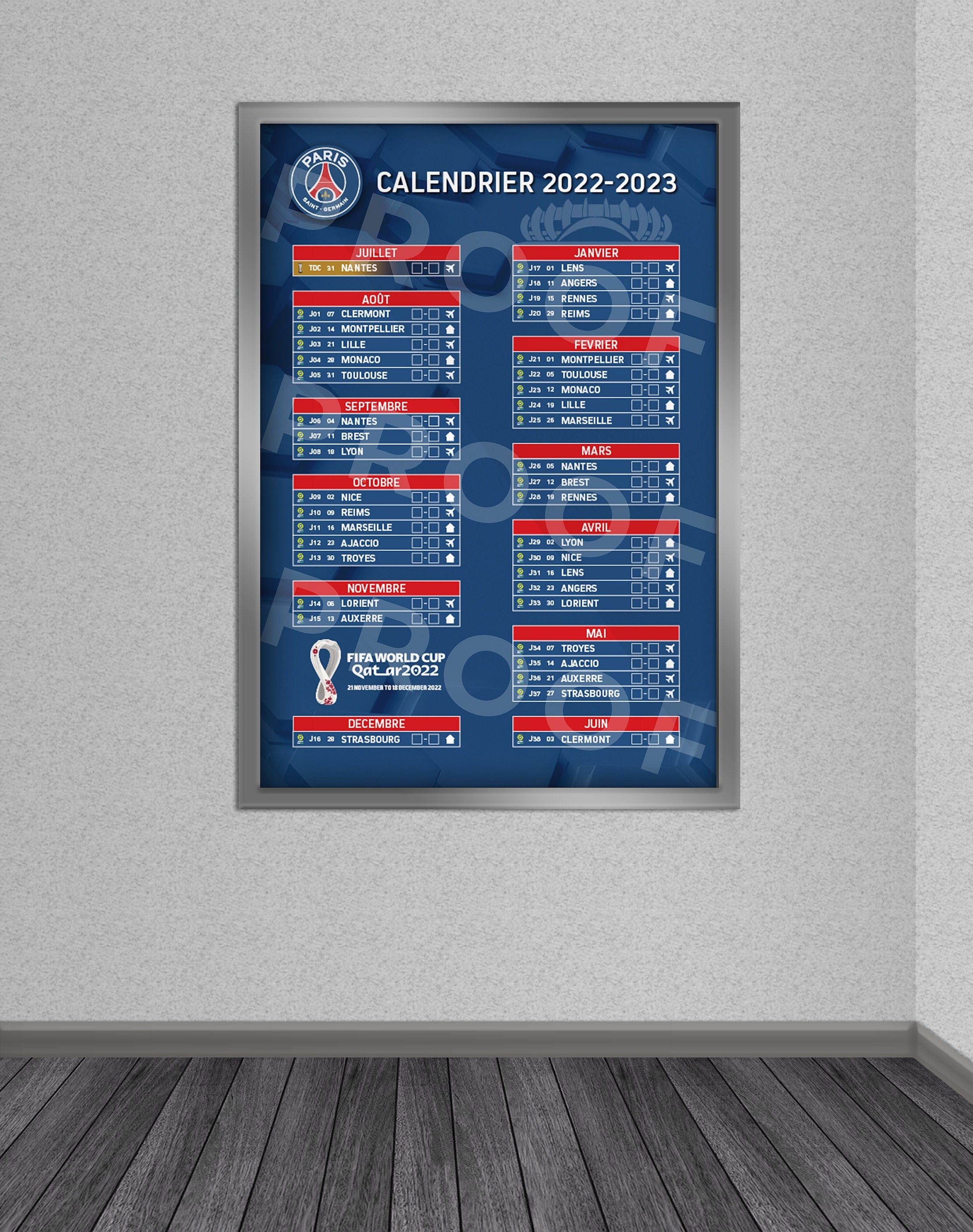 PSG : le calendrier complet de la saison 2022-2023