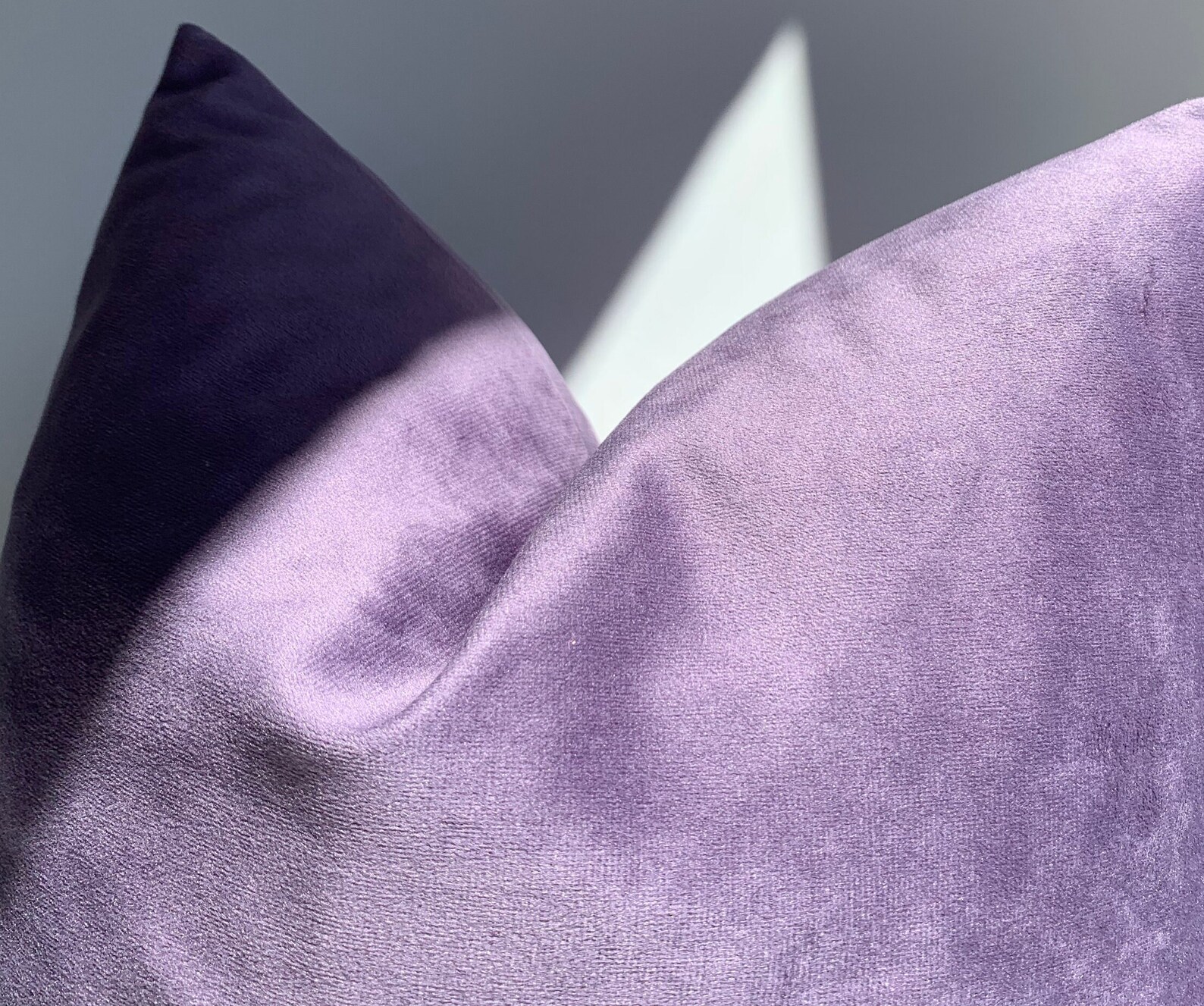 DaDa Bedding Whimsical Lavender Purple Grey Yarn Dyed Euro Pillow Sham Cover, 26