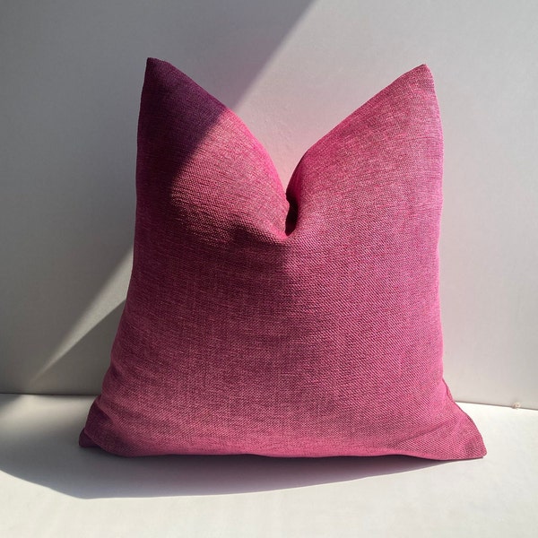 Pink Linen Pillow Etsy