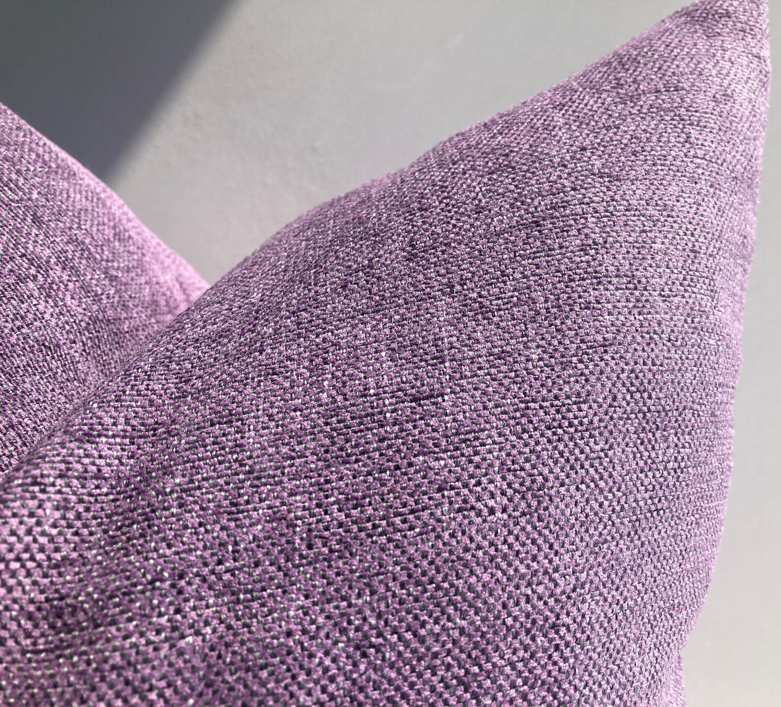 Lavender Linen Textured Pillow Cover Purple Decorative Etsy